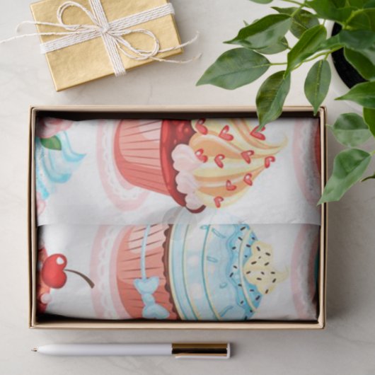 Elegant Modern Cake Tissuepapier (Geschenk)