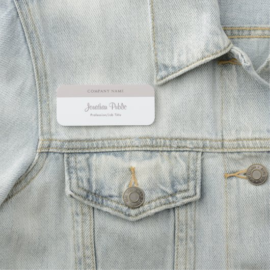 Elegant Modern Calligrafie Script Naam Sjabloon Naamplaatje (In situ)