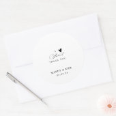 Elegant Modern Calligraphy Wedding Favor Sticker (Envelop)
