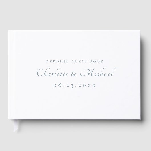 Elegant Modern Calligraphy Wedding Gastenboek (Voorkant)