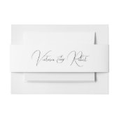 Elegant Modern Calligraphy Wedding Uitnodigingen Wikkel (Voorkant Voorbeeld)