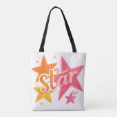 Elegant modern canvas create your own for her tote bag (Achterkant)