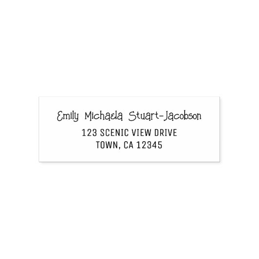 Elegant Modern Casual Contemporary Handwriting  Zelfinktende Stempel (Design)