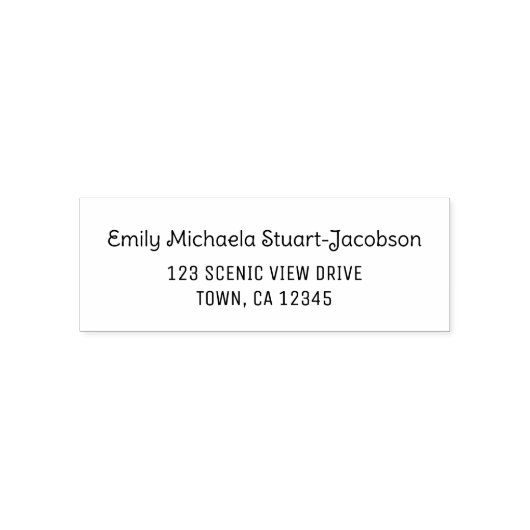 Elegant Modern Casual Contemporary Handwriting  Zelfinktende Stempel (Design)