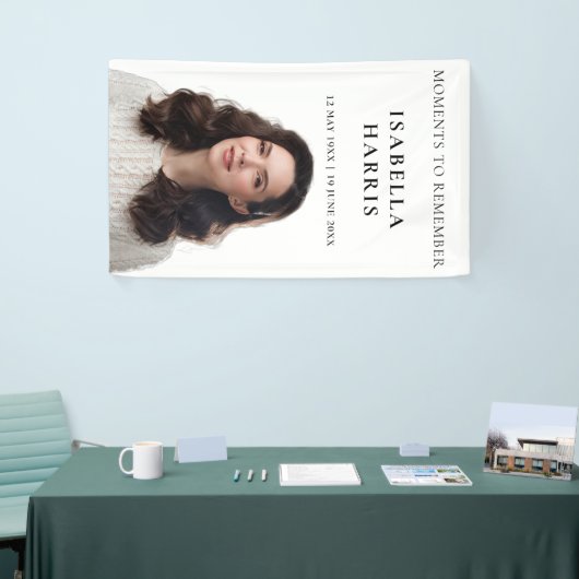 Elegant Modern Celebration of Life Design Spandoek (Beurs)