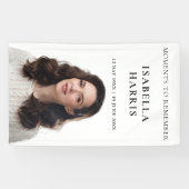 Elegant Modern Celebration of Life Design Spandoek (Horizontaal)