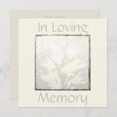 Elegant Modern Celebration of Life Invitation Kaart (Voorkant / Achterkant)