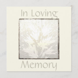 Elegant Modern Celebration of Life Invitation Kaart