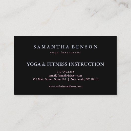 Elegant Modern Chakras Zen Stones and Enso circle  Visitekaartje (Achterkant)