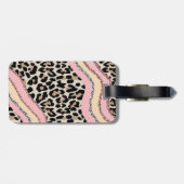 Elegant Modern Cheetah Bagagelabel (Achterkant horizontaal)