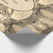 Elegant modern Chic Abstract Art Faux Gold Sparkle Cadeaupapier (Hoek)