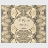 Elegant modern Chic Abstract Art Faux Gold Sparkle Cadeaupapier (Vlak)