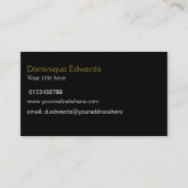 Elegant modern Chic Blush roze cosmetica Visitekaartje (Achterkant)