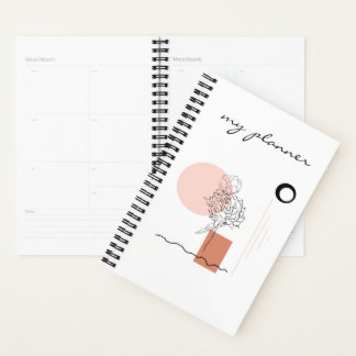 Elegant Modern Chic Eenvoudig Abstract Geometrisch Planner