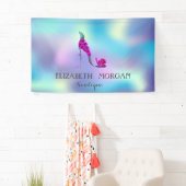 Elegant modern Chic Flowers High Holographic Spandoek (Insitu)