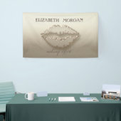 Elegant modern Chic Glamououreus, lichtgevend, lif Spandoek (Beurs)