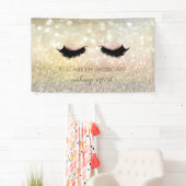 Elegant Modern Chic Glamoureuze Bokeh Faux Lashes Spandoek (Insitu)