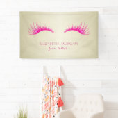 Elegant modern Chic Glamoureuze, Faux Lashes Spandoek (Insitu)