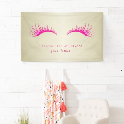Elegant modern Chic Glamoureuze, Faux Lashes Spandoek (Insitu)