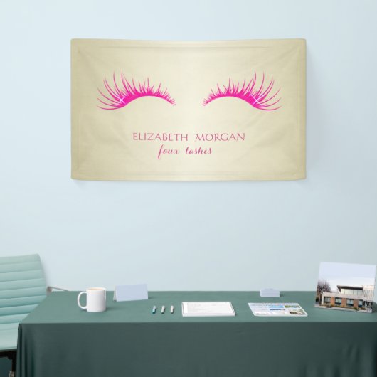 Elegant modern Chic Glamoureuze, Faux Lashes Spandoek (Beurs)