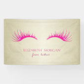 Elegant modern Chic Glamoureuze, Faux Lashes Spandoek (Horizontaal)