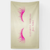 Elegant modern Chic Glamoureuze, Faux Lashes Spandoek (Verticaal)