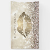 Elegant modern Chic Glamoureuze Glittery Bokeh, Li Spandoek (Verticaal)