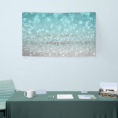 Elegant modern Chic Glamoureuze Glittery Bokeh Spandoek (Beurs)