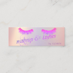 Elegant Modern Chic Glitter Lashes, Makeup Mini Visitekaartje