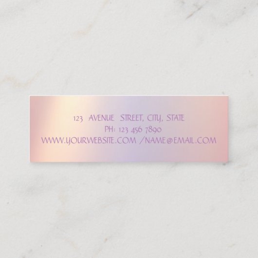 Elegant Modern Chic Glitter Lashes, Makeup Mini Visitekaartje