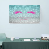 Elegant modern Chic Glittery Bokeh, Faux Lashes Spandoek (Beurs)