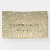 Elegant Modern Chic Glittery Bokeh Spandoek (Horizontaal)