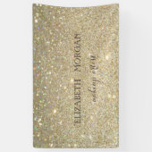 Elegant Modern Chic Glittery Bokeh Spandoek (Verticaal)