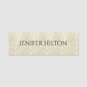 Elegant modern chic glittery naamplaatje (Voorkant)