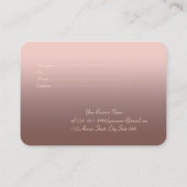 Elegant Modern Chic Gold Confetti Kortingskaartje (Achterkant)