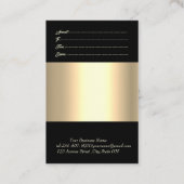 Elegant modern Chic Gold Lijst, Confetti Kortingskaartje (Achterkant)