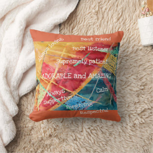 Elegant Modern Chic Great Moeder Schattig verbluff Kussen