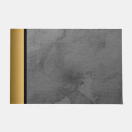 Elegant Modern Chic Grijs en Goud Marmeren Patroon Deurmat
