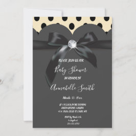 Elegant modern chic lint Baby shower Kaart