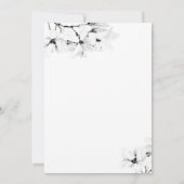 Elegant modern Chic Magnolia Floral Vrijgezellenfe Kaart (Achterkant)
