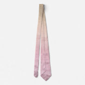 Elegant modern chic ombre roos gold glitter marmer stropdas (Achterkant)