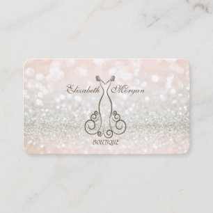 Elegant modern Chic Profional Glittery, Dress Visitekaartje