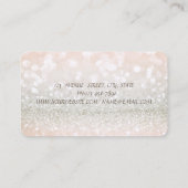 Elegant modern Chic Profional Glittery, Dress Visitekaartje (Achterkant)