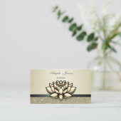 Elegant modern Chic Profional Glittery Visitekaartje (Staand voorkant)