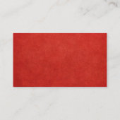 Elegant Modern Chic Rood en Goud Visitekaartje (Achterkant)