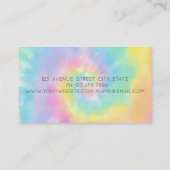 Elegant Modern, Chic Roos Gold Cupcake Tie Dye Visitekaartje (Achterkant)