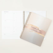 Elegant Modern,Chic Rose Gold Brush Stroke Planner (Display)