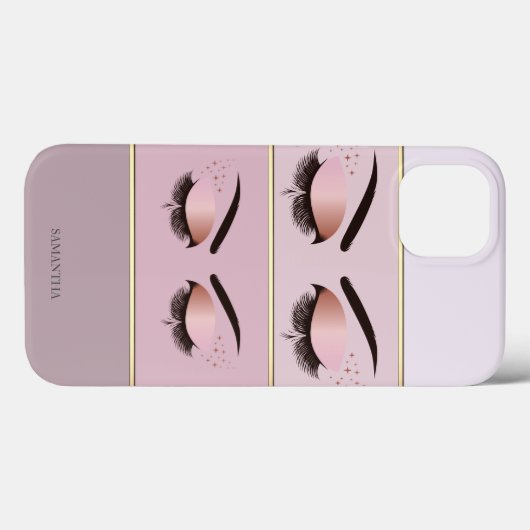Elegant Modern Chic Striped, Lashes Case-Mate iPhone Case (Achterkant (horizontaal))
