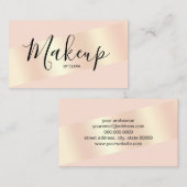 Elegant modern chick blush roze roze roze goud ges visitekaartje (Voorkant / Achterkant)