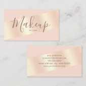 Elegant modern chick blush roze roze roze goud ges visitekaartje (Voorkant / Achterkant)